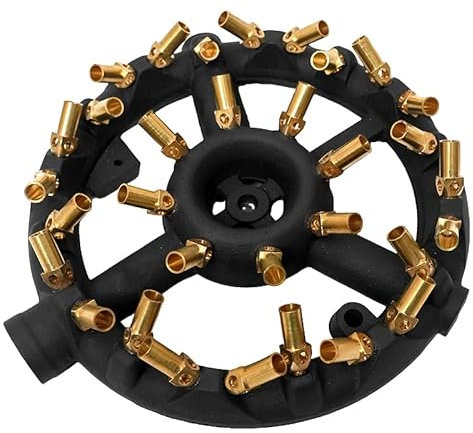 COOKAMP Gaskocher für den Außenbereich mit 32 Messingspitzen – Jet-Brenner perfekt für Camping, Truthahnbraten und mehr. GB-32 LP (Propangas mit 32 Spitzen)