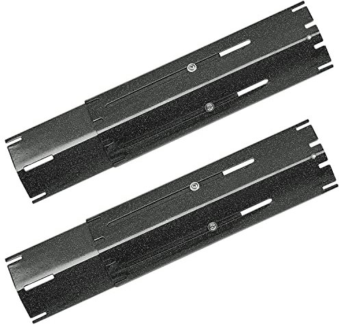 Denmay 29.8 to 53.3cm Universal Adjustable Heat Plate Spare Parts, Flame Tamer for Brinkmann, Charbroil, Nexgrill, Campingaz, Outback, Backyard, CosmoGrill, Ultar, Blooma, Flavorizer Bar, 2 Pack