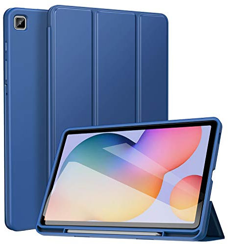ZtotopCases Case for Samsung Galaxy Tab S6 Lite 10.4 2024/2022/2020, Ultra Thin Lightweight Smart Cover, with Pen Holder,for Galaxy Tab S6 Lite Tablet, Blue