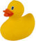 MIK funshopping Canard de bain - Jouet couineur - Jaune canard
