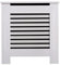 AVC Designs Radiator Cover Modern MDF Wood White Horizontal Slat Living Room Bedroom Hallway Cabinet (Small White)