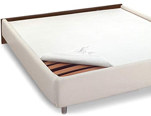 NuvolaNera Coprirete in Feltro di Alta qualità in 3 Misure per Coprire Le doghe del Tuo Letto – Prodotto Italiano – Lacci per Fissare Gli Angoli - Matrimoniale 160x190 cm