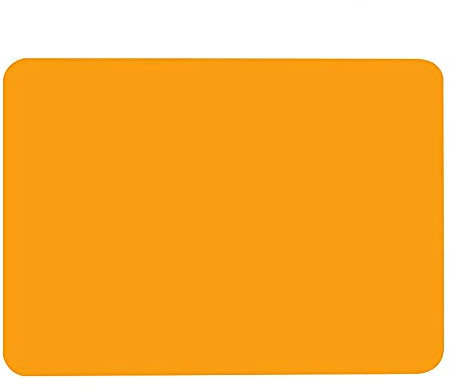 Thickened 30*40 Silicone placemat Children's Primary School Table mats Waterproof Non-Slip Coasters Flat Dining Table Heat Insulation pad (Orange)
