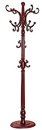 Cakunmik Vintage Porte-Manteau sur Pied Bois ,Forme d’Arbre Portemanteau pour Vêtements Accessoires, Entrée Hallway Porte-vêtements décoratifs,Coffee Arbre Portemanteau pour 1PCS