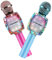 DYNASONIC Karaoke-Mikrofon, Bluetooth, Spielzeug für Jungen und Mädchen, kabellos, Karaoke-Mikrofon, tragbar, mit LED-Lichtern für Kinder, originelle Geschenke für Kinder (Blue and Pink)