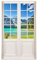 Wandtattoo 120 x 200 cm - Terrassentür mit Ausblick auf Pragser Wildsee - Wandsticker
