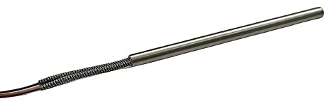 eRicambi, Candeletta Resistenza Cartuccia Accensione per Stufe a Pellet Caldaie e Bruciatori, Esecuzione Diritta Ø 10mm Lunghezza Totale 155 mm 280W HT62686