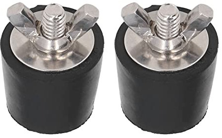 Bouchon D'hivernage de Piscine 2 Pièces, Bouchon en Caoutchouc D'hiver de 25 Mm Bouchon D'expansion D'hivernage de Piscine avec Boulons en Métal pour éviter les Dommages Causés par le Gel aux Canalisa