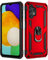 Coque pour Samsung Galaxy A13 Housse Antichoc avec Anneau Rotatif Aimant 360 Degrés Etui Magnétique Rigide Dure Armure Bague Support Renforcée (Samsung Galaxy A13, Rouge)