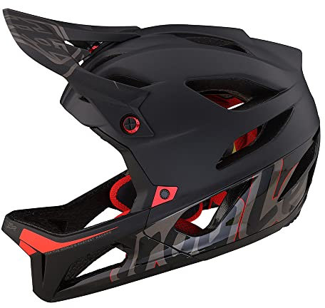 Troy Lee Designs Stage Erwachsene Fahrrad Downhill Enduro Helm W/MIPS, Signature Black, X-Large/XXL