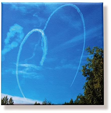 WunschPIXEL – Dein Foto auf Leinwand, Wandbild selbst gestalten, 90x180 cm, individuell mit Deinem Motiv oder Bild, optional mit Beschriftung Deiner Wahl, auch als Fotocollage