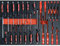 Mephisto Werkzeugeinlage Werkzeug Set Pro Line Werkstattwageneinlage Schraubendrehersatz Set, Kreuzschlitz-, Schlitz-, Präzisions-, Elektriker- Schraubendreher, inkl. Soft Inlay in Carbonoptik