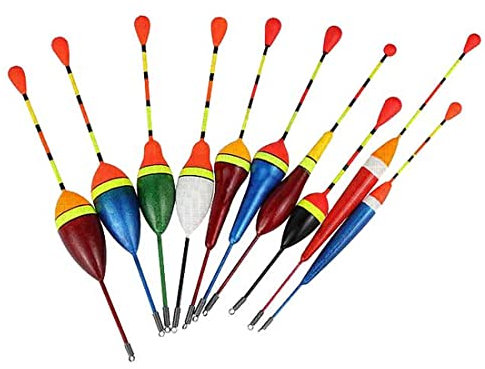 DULSPUE 10 Pcs Fischen Posen,Schwimmer Angeln,Posen Angeln, Schwimmer Set Angeln, Posen Angeln Set, Angel-Posen, Schwimmer Angeln Forelle, Angel Posen Set Für Unterschiedlich Große Fischarten