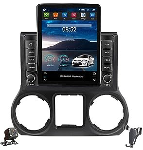 YLOXFW Android 12.0 Autoradio Stereo Navi mit 4G WiFi DSP Carplay für J-eep Wrangler 3 JK 2010-2018 Sat GPS Navigation 10.4 Zoll Touchscreen Multimedia Video Player FM BT Receiver,Ts400