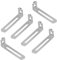 Erpmlyo Lot de 50 Équerres de Fixation Réglables Avec 2 Trous, (72,5 + 24) x 15 mm/Épaisseur 1,7 mm, Angle en Métal à 90°, Support en Forme de L, Fixation Murale