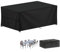 LAMUNI Housse pour Mobilier de Jardin, 420D Oxford Bâche Table de Jardin, Imperméable Housse Table Jardin Bache de Protection Exterieur Salon de Jardin pour Table, Chaise et Canapé, 200x90x75cm