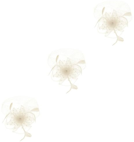 Ipetboom Braut-Tiara 3st Haarschmuck Für Die Braut Teehüte Für Frauen en Für Teepartys - Fascinators Für Frauen Teeparty Party-kopfschmuck Hutklammer Tiara Charme Fräulein Tee Hut