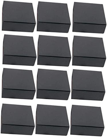 EXCEART 24stücke Schwarze Versandkartons Papierpaketboxen Für Aufbewahrung Robust Und Wiederverwendbar