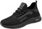 rutschfeste Arbeitsschuhe für Herren, Wanderschuhe, Sneakers, Bequeme Lederschuhe, lässig, sportlich, Tennisschuhe, Wanderschuhe Langlaufski Set Herren Klassisch Mit Bindung Und Schuhe (Black, 44)