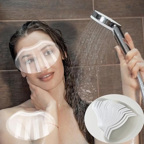 HUXILI 30 Pcs Shower Face Eye Shield After Surgery,Disposable Clear Plastic Eye Shield for Showering, Haircut Hairspray, Shower Visor for Adults Lash Aftercare for Salon Supplies Eyelash Extensions
