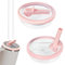 2 tapas de taza con popote de repuesto para Stanley Quencher de 40 onzas, tapa Stanley a prueba de fugas, reutilizable y fácil de beber, compatible con accesorios de taza Stanley (rosa)