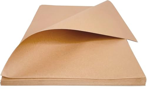 Carta da Regalo Avana Kraft 50x70 cm | Carta Kraft Millerighe Colore Avana da 80 g/m² Ideale per Confezioni, Pacchi Regalo Vintage, Artigianale, Natale, Compleanno, Eventi Vari. (10)