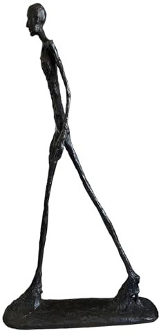 Home Decor Statue, Skulptur Giacometti Bronze Skulptur, Abstrakte Mann Figur, Dekor Für Wohnzimmer Büro, Braun, 60Cm/Braun/60Cm