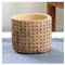 Pot de fleurs en ciment tressé imitation panier pour plantes d'intérieur et d'extérieur Taille moyenne Trou de drainage Élégant Pots de plantation