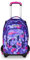 Seven Schultrolley Jack mit 3 Rädern Detach, Violett, Rucksack mit abnehmbarem Trolley von 37 Liter, Trinkflasche, abnehmbarer Rucksack, vielseitig und geräumig, für Grundschulen und Medien, Mädchen