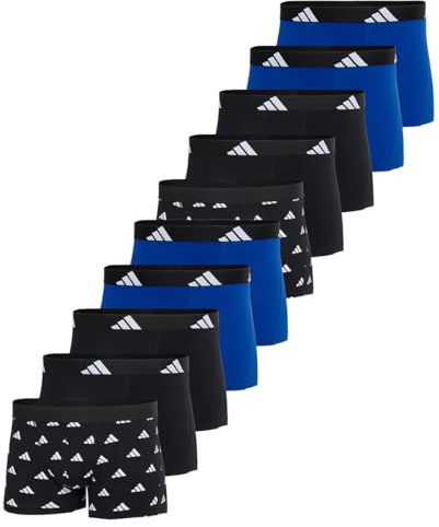 adidas - Active Flex Cotton - Retro Short/Pant - 10er Pack (L Blau)