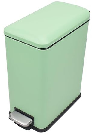 HASAYAKI Papelera Can, 30 l, polvo de cierre suave, pedal bin- verde