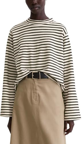 Marc O'Polo Gestreiftes Rollkragen-Longsleeve Regular