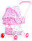 Lola Puppenbuggy – Kinderwagen mit 4 Rädern, personalisierter Stoff, Kinderwagen für Puppen, realistisches und langlebiges Rollenspiel für Kinder, ideal für Geburtstage und Partys