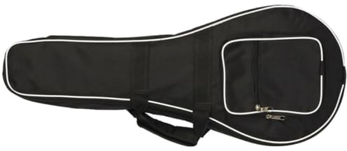 UPKOCH Schwarze Mandolinentasche aus Oxfordstoff mit Verstärkter Polsterung und Multifunktionaler Außentasche Stylisches Design für Sicheren Transport der Mandoline