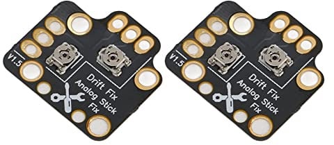 Ouitble Gamepad Joystick Drift Repair Board 2 Stück Universal 3D Analog Stick Drift Fix Mod für One Series S X Controller Schwarz PCB 1,9 x 1,8 x 0,2 cm
