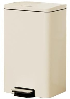 Poubelle Poubelle rectangulaire de 20 L à Fermeture Douce avec pédale - Cuisine Domestique(Petit)