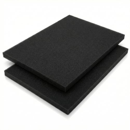 sturiz 2 Pezzi Filtri Aria Spugna Decespugliatore Spugna per Filtro Aria 300 x 210 x 10 mm Universale da Ritagliare Filtri Dell'aria Filtro Aria Moto per Ciclomotore Scooter Quad e Tosaerba