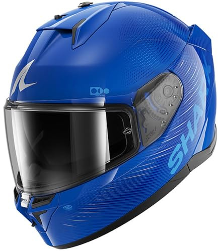 SHARK, Integraler Motorradhelm D-SKWAL 3 SP LYNE Blue Silver Blue BSB, XS