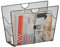 Zeller Present 17742 Porte-Revues en Maille Tressée Anthracite 39 x 17,5 x 27 cm