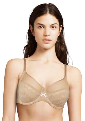 Chantelle Revele Moi Underwire Bra Soutien-Gorge à Couverture Totale, Opaque, Nubuck, 80H Femme
