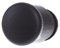 Pilzdrucktaste schwarz,D=22mm M22S-PV,Befehls Meld. Zub.,Eaton (Moeller),M22S-PV,4015082255282