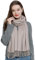 DonDon Schal Damen Winter Wollschal Winterschal warm weich 185 x 65 cm beige