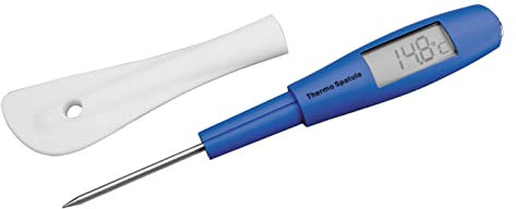 Teigschaber mit Thermometer Messfühler Silikon -50 bis 300°C Spachtel Rührlöffel