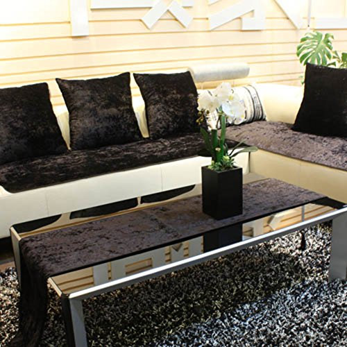 TY&WJ Sofabezug Anti-rutsch Sofabezug Schmutzabweisend Couch-abdeckungen Für Wohnzimmer Outdoor-schwarz 70x120cm(28x47inch)