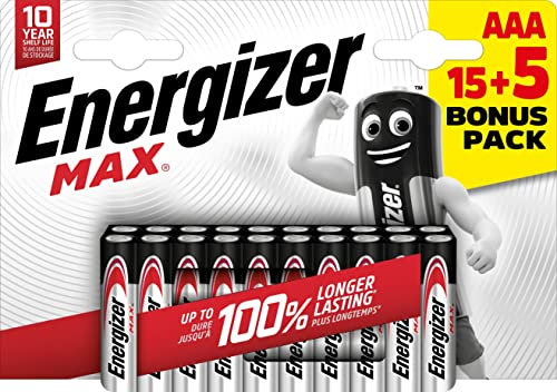 ENERGIZER PILAS ALKALINE MAX LR03 (AAA) BL15+5 BR