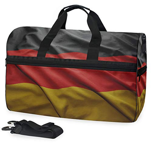 All3DPrint Deutschland Flag Travel Duffle Gym Fitness Tasche mit Schuhfach