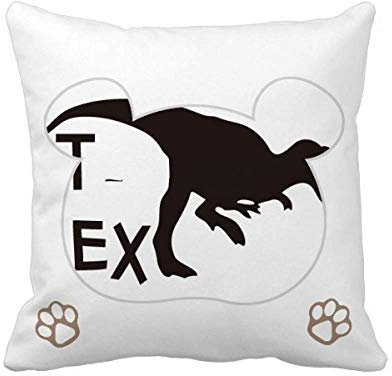 OFFbb-USA - Funda de cojín cuadrada con nombre de dinosaurio carnívoro de caza