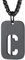 FindChic personalisierter Kettenanhänger Herren Armee Stil Dog Tag Anhänger mit Buchstabe C Männer Anhänger