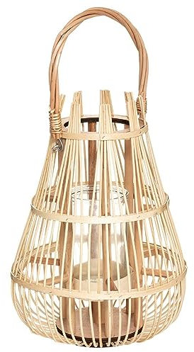 Atmosphera - Hohe Korblaterne - H. 37,5 cm - Beige