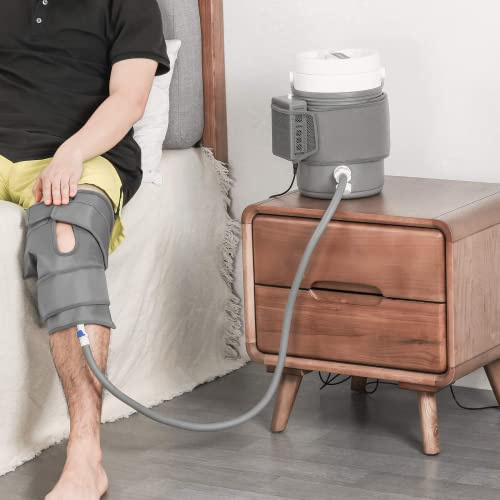 EVERCRYO Cryo Cuff Knee Cold Therapy Machine, Cryotherapy Cold Pack with Gravity-fed Cooler, Effective Knee Cold Compress Kit